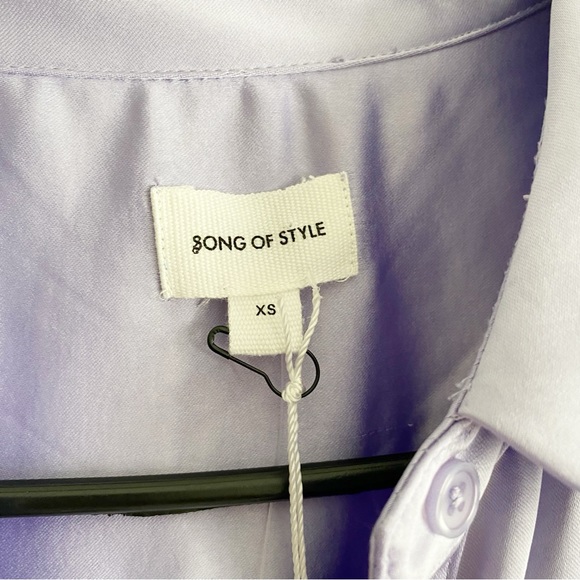 Song of Style Marta Satin Dress in Lavender Women's Size XS NWT *Read* - Picture 3 of 11